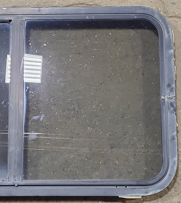 Used Black Radius Opening Window : 36 1/2" W x 21 3/4" H x 1 3/4" D
