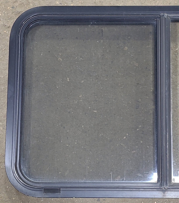 Used Black Radius Opening Window : 36 1/2" W x 21 3/4" H x 1 3/4" D