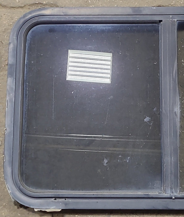 Used Black Radius Opening Window : 36 1/2" W x 21 3/4" H x 1 3/4" D
