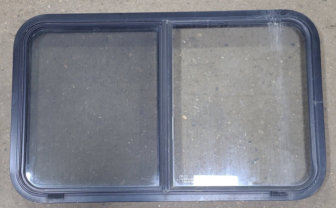 Used Black Radius Opening Window : 36 1/2" W x 21 3/4" H x 1 3/4" D