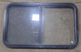 Used Black Radius Opening Window : 36 1/2" W x 22" H x 1 3/4" D - Young Farts RV Parts