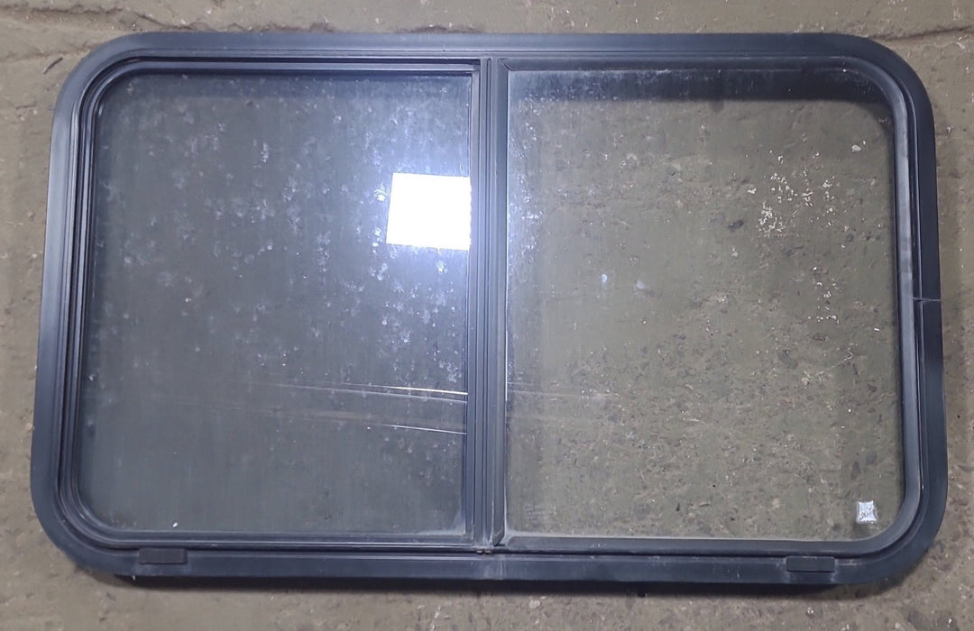 Used Black Radius Opening Window : 36 1/2" W x 22" H x 1 3/4" D