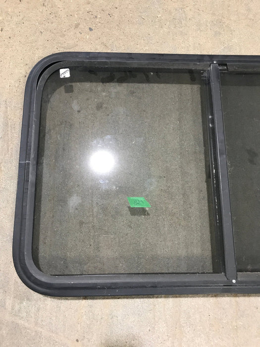Used Black Radius Opening Window : 36 1/2" W x 22" H x 1 7/8"