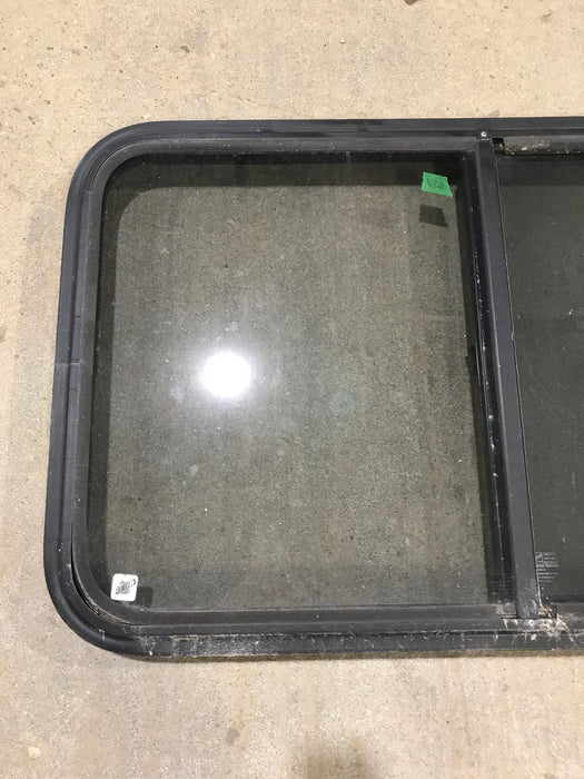 Used Black Radius Opening Window : 36 1/2" W x 22" H x 1 7/8"