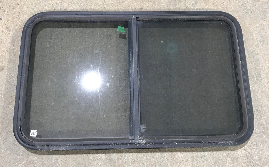 Used Black Radius Opening Window : 36 1/2" W x 22" H x 1 7/8"