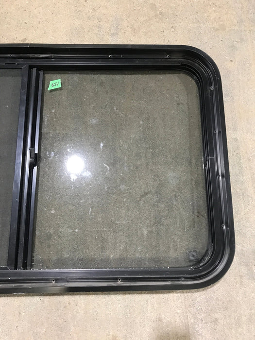 Used Black Radius Opening Window : 36 1/2" W x 22" H x 1 7/8"