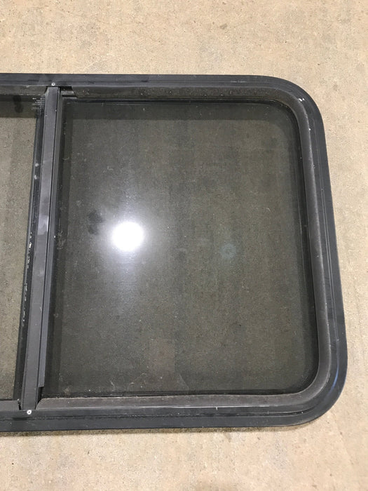 Used Black Radius Opening Window : 36 1/2" W x 22" H x 1 7/8"