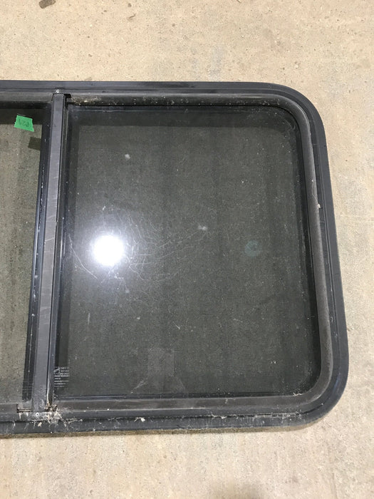 Used Black Radius Opening Window : 36 1/2" W x 22" H x 1 7/8"