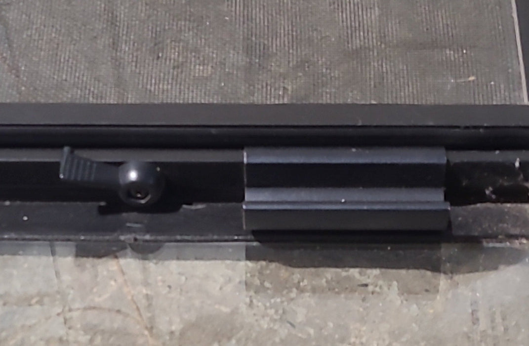 Used Black Radius Opening Window : 36 1/2" W x 38" H x 1 3/4" D