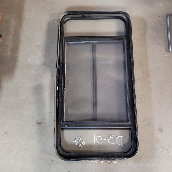 Used Black Radius Opening Window : 36 1/2 X 18 1/4 X 2" D