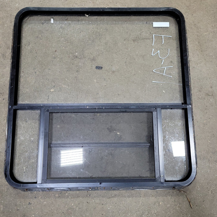 Used Black Radius Opening Window : 36 1/2" X 36" X  2" D