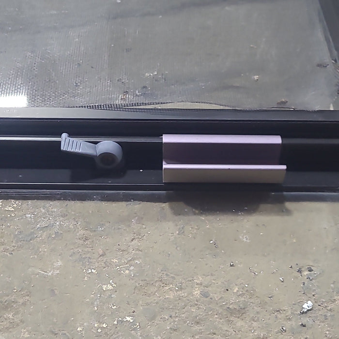 Used Black Radius Opening Window : 36 1/4" W x 14 3/4" H x 1 3/4" D