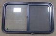 Used Black Radius Opening Window : 36 1/4" W X 21 3/4" H X 1 3/4" D - Young Farts RV Parts