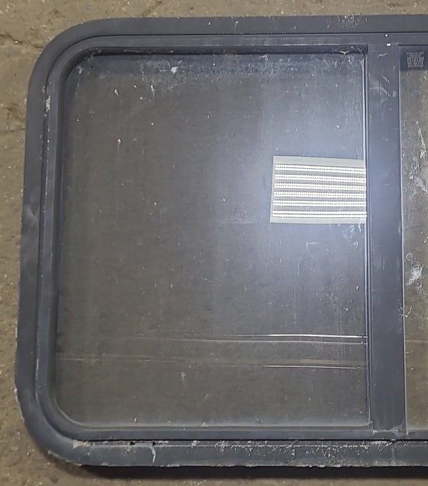 Used Black Radius Opening Window : 36 1/4" W x 21 3/4" H x 1 7/8" D
