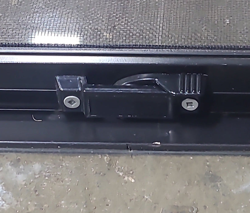 Used Black Radius Opening Window : 36 1/4" W x 21 3/4" H x 1 7/8" D