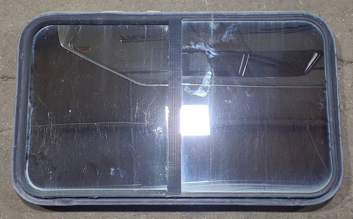 Used Black Radius Opening Window : 36 1/4" W x 21 3/4" H x 2" D