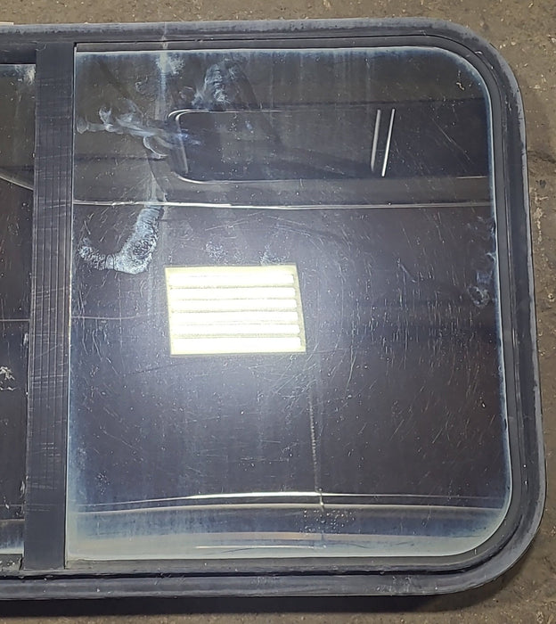 Used Black Radius Opening Window : 36 1/4" W x 21 3/4" H x 2" D