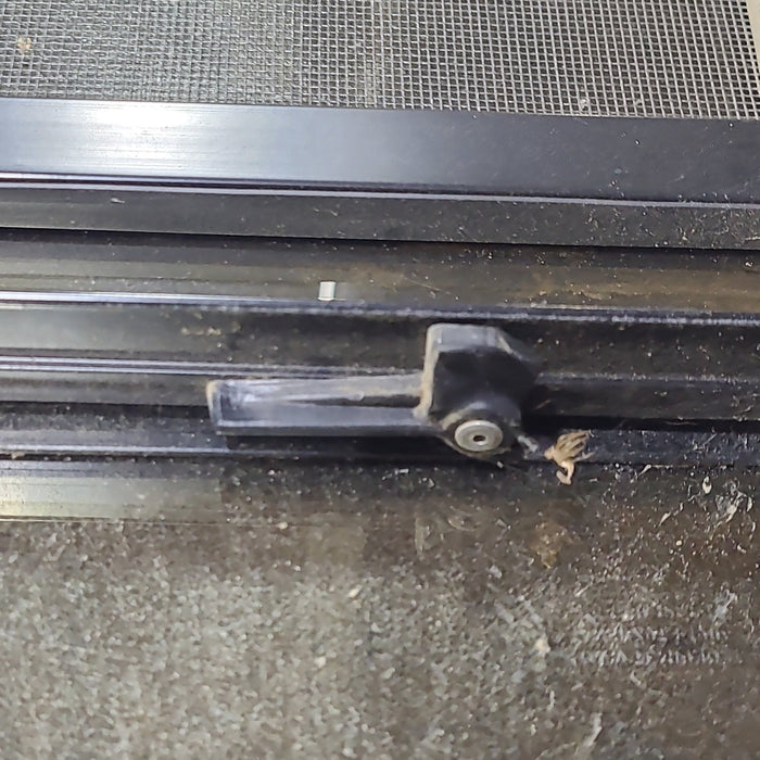 Used Black Radius Opening Window : 36 1/4" W x 21 3/4" H x 2" D