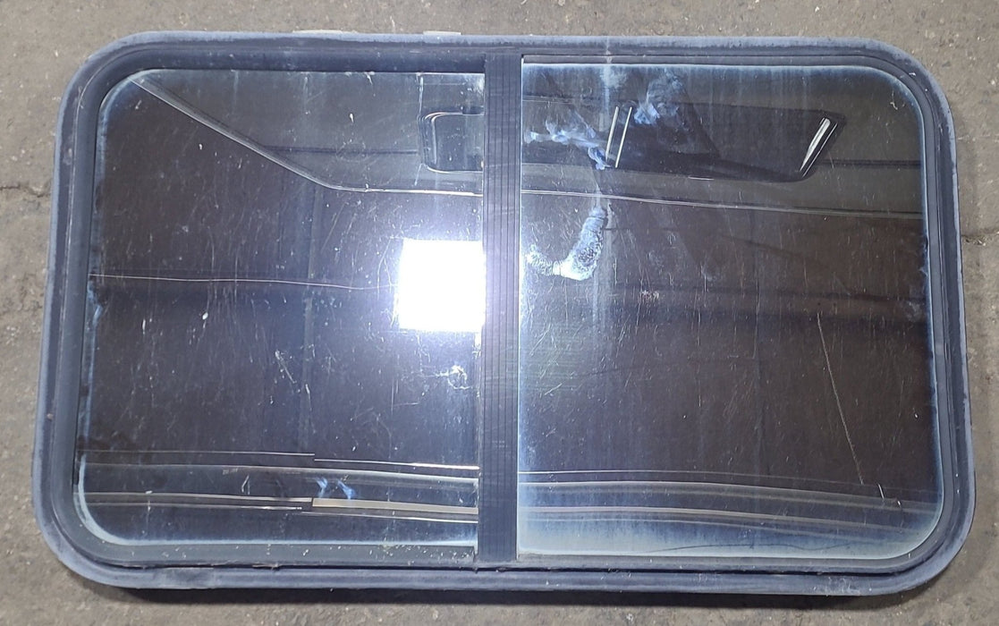 Used Black Radius Opening Window : 36 1/4" W x 21 3/4" H x 2" D