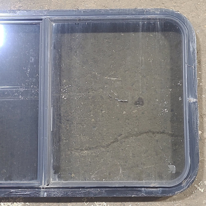 Used Black Radius Opening Window : 36 1/4" W x 22" H x 1 3/4" D