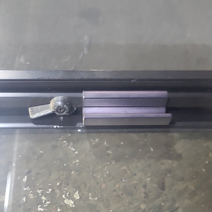 Used Black Radius Opening Window : 36 1/4" W x 22" H x 1 3/4" D