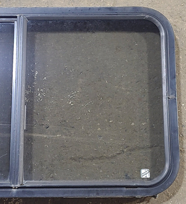 Used Black Radius Opening Window : 36 1/4" W x 22" H x 1 3/4" D