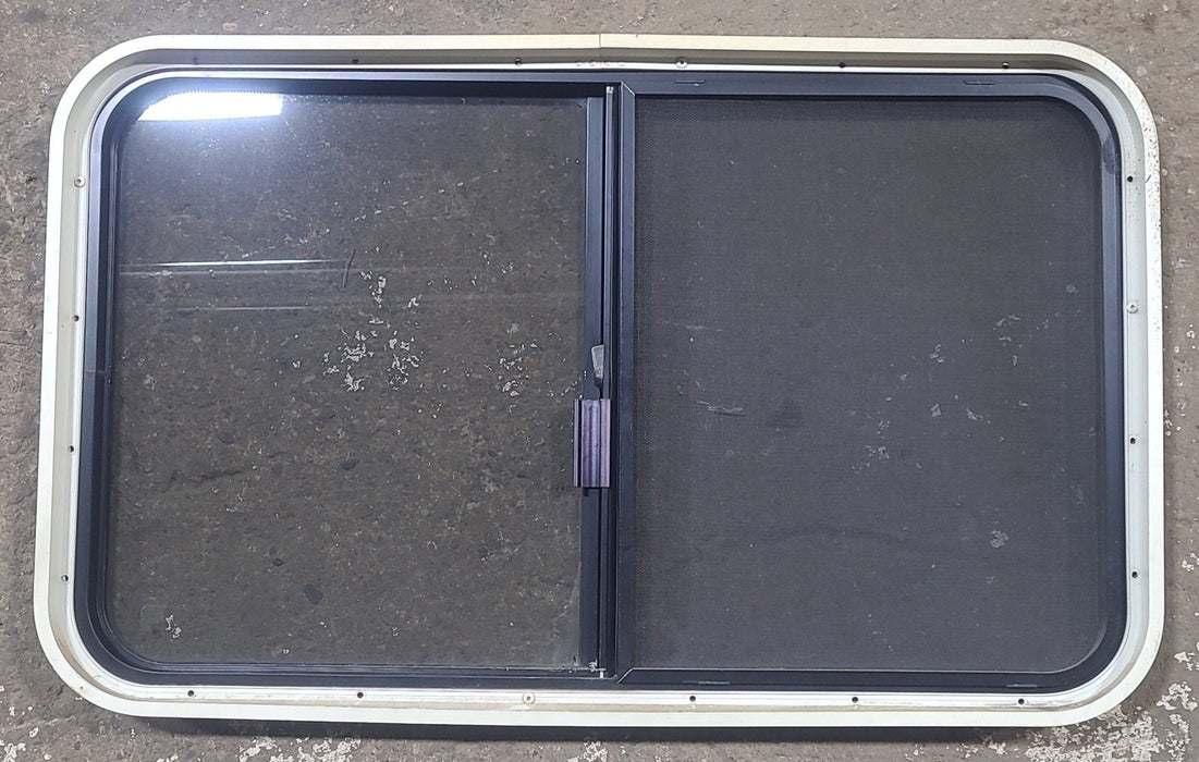 Used Black Radius Opening Window : 36 1/4" W x 22" H x 1 3/4" D