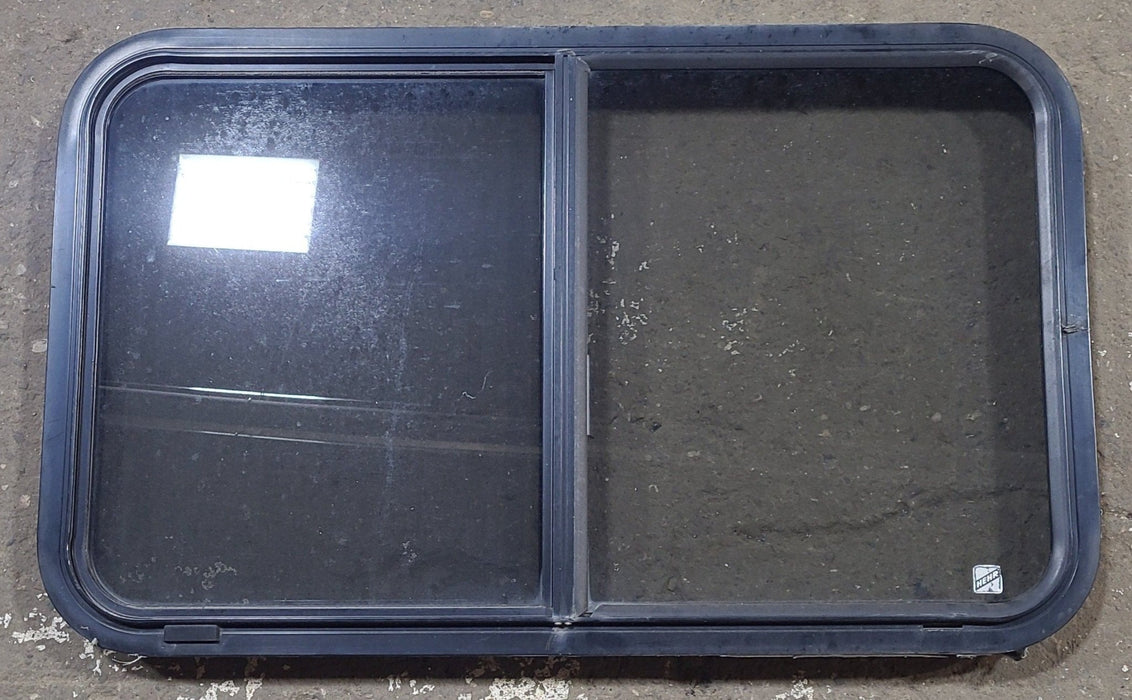 Used Black Radius Opening Window : 36 1/4" W x 22" H x 1 3/4" D