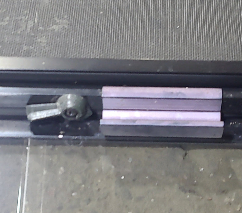 Used Black Radius Opening Window : 36 1/4" W x 22" H x 1 3/4" D