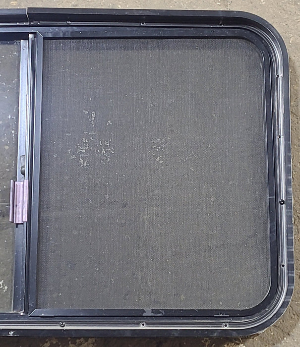 Used Black Radius Opening Window : 36 1/4" W x 22" H x 1 3/4" D