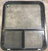 Used Black Radius Opening Window : 36 1/4" W x 30 1/4" H x 1 7/8" D - Young Farts RV Parts