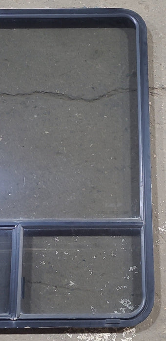 Used Black Radius Opening Window : 36 1/4" W x 48" H x 1 7/8" D