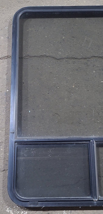 Used Black Radius Opening Window : 36 1/4" W x 48" H x 1 7/8" D