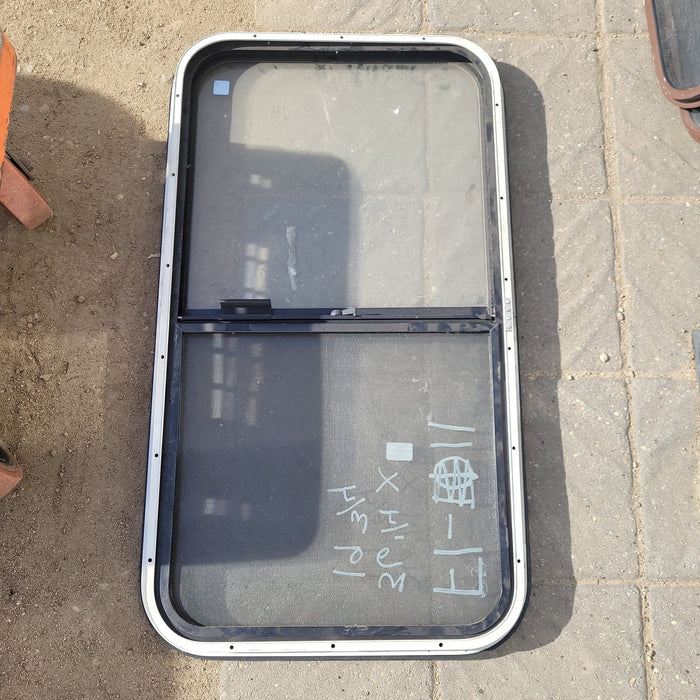 Used Black Radius Opening Window : 36 1/4 X 19 3/4 X 2" D