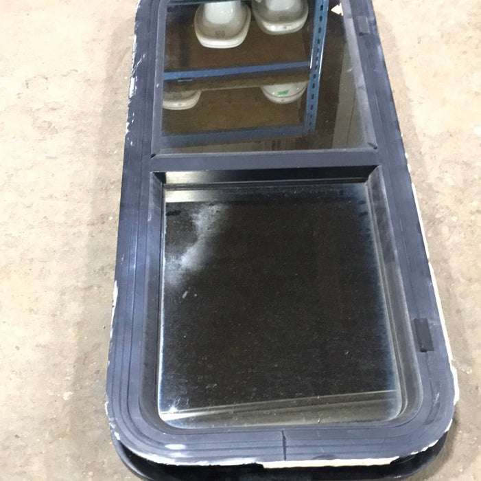 Used Black Radius Opening Window : 36 1/8" X 14 1/2" X 2" D