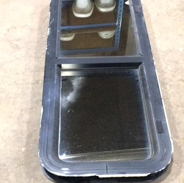 Used Black Radius Opening Window : 36 1/8" X 14 1/2" X 2" D