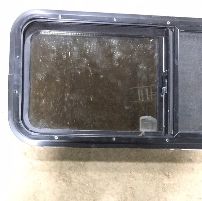 Used Black Radius Opening Window : 36 1/8" X 14 1/2" X 2" D