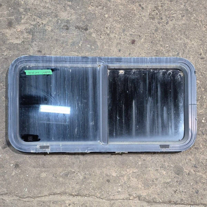 Used Black Radius Opening Window - 36 1/8" X 17 1/2" X 1 7/8"