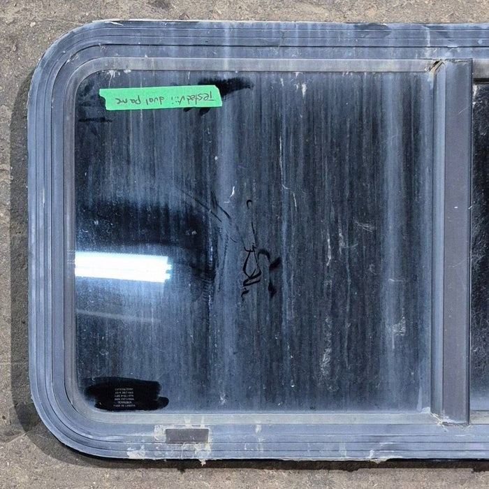 Used Black Radius Opening Window - 36 1/8" X 17 1/2" X 1 7/8"