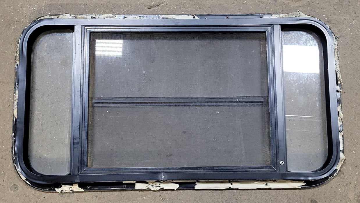Used Black Radius Opening Window : 36 3/4" W X 19 3/4" H X 2" D