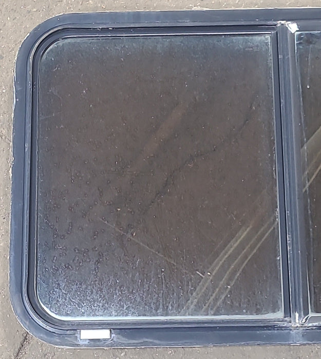 Used Black Radius Opening Window : 36 3/4" W x 21 3/4" H x 1 7/8" D