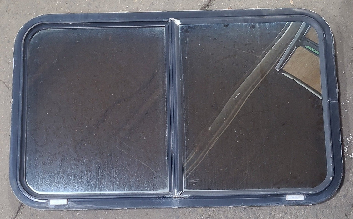 Used Black Radius Opening Window : 36 3/4" W x 21 3/4" H x 1 7/8" D