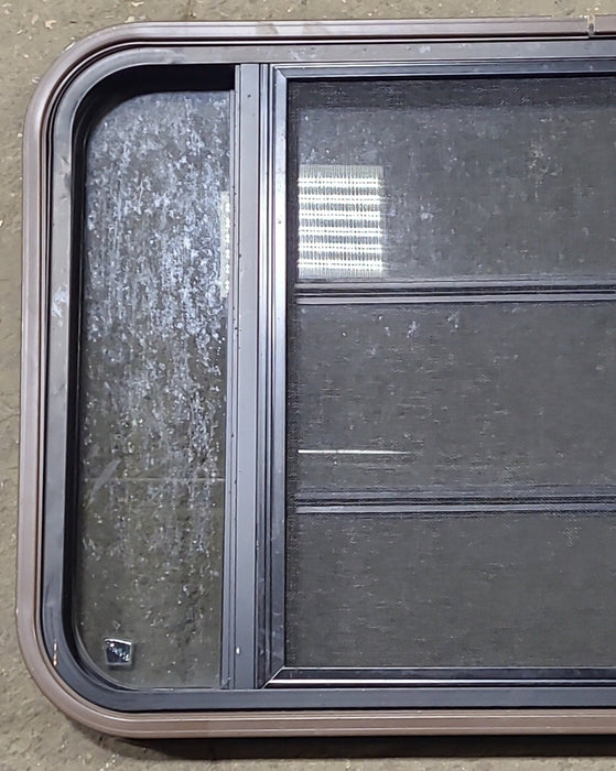 Used Black Radius Opening Window : 36 3/4" W x 23" H x 1 1/2" D