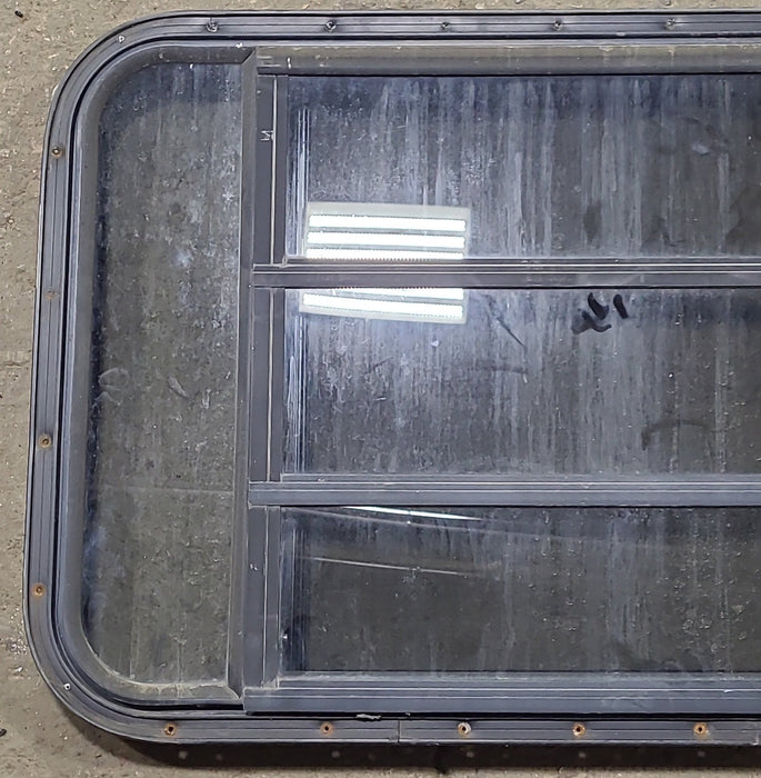 Used Black Radius Opening Window : 36 3/4" W x 23" H x 1 1/2" D