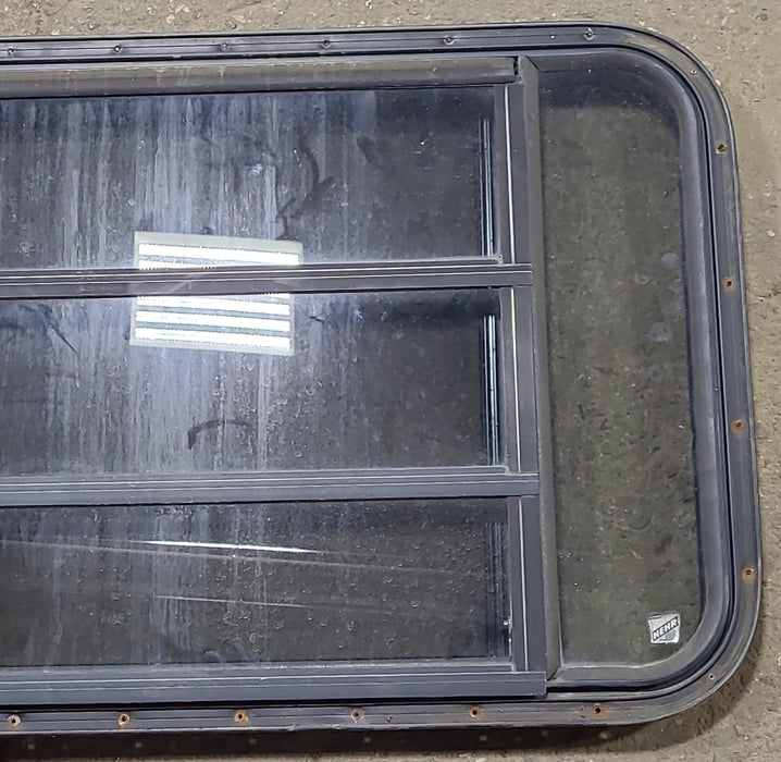 Used Black Radius Opening Window : 36 3/4" W x 23" H x 1 1/2" D