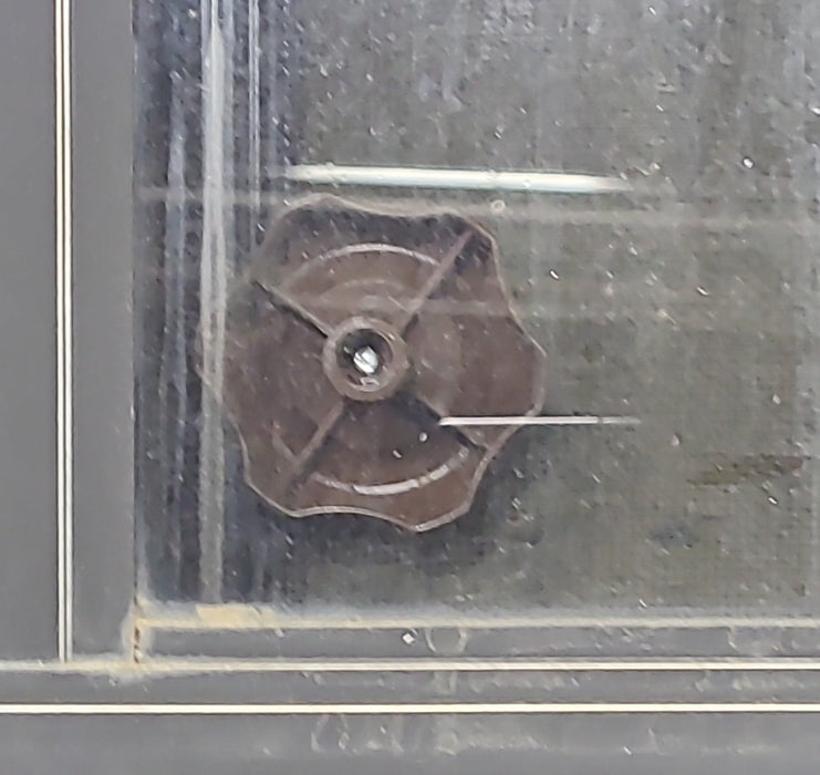 Used Black Radius Opening Window : 36 3/4" W x 23" H x 1 1/2" D