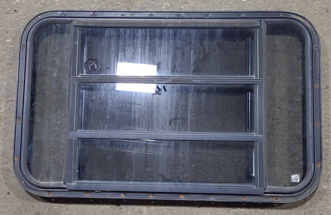 Used Black Radius Opening Window : 36 3/4" W x 23" H x 1 1/2" D