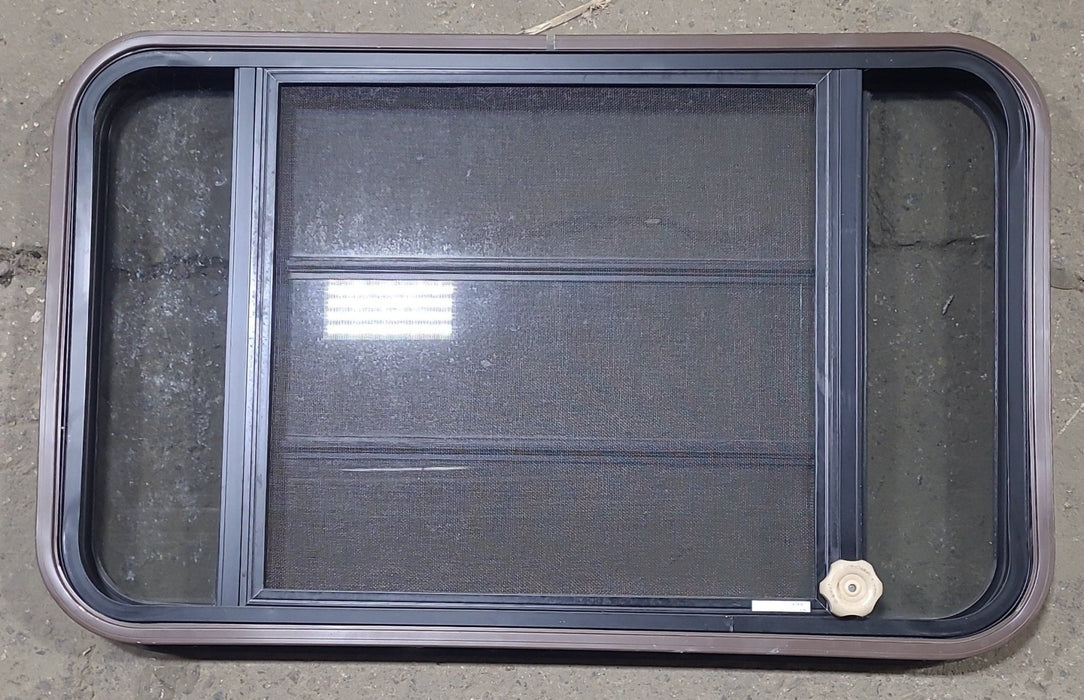 Used Black Radius Opening Window : 36 3/4" W x 23" H x 1 5/8" D