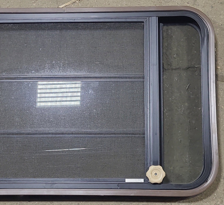 Used Black Radius Opening Window : 36 3/4" W x 23" H x 1 5/8" D