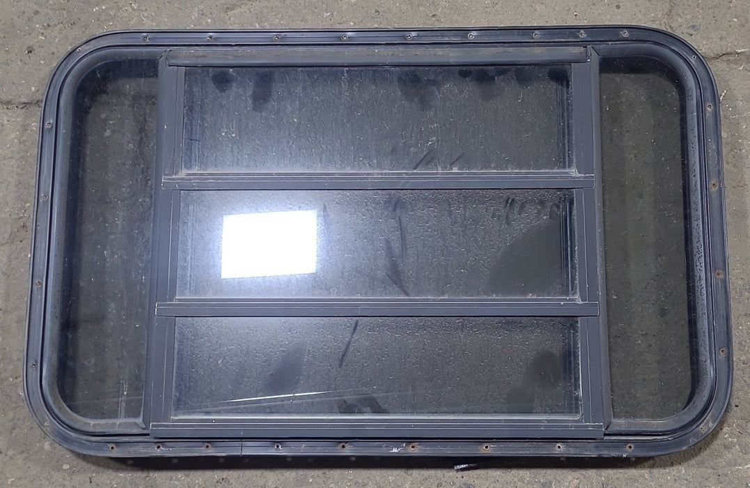 Used Black Radius Opening Window : 36 3/4" W x 23" H x 1 5/8" D